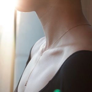 Catbird 14k gold greco lariat necklace